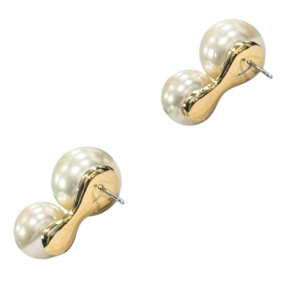 KJP Sarah KJP Kiel James Patrick Ocean Drops Pearl Style Earrings. - Picture 4 of 6
